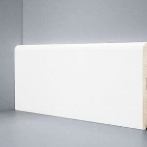 Плинтус Deartio White Art Мдф, Белый, Под Покраску, Крепление На Клей W 02-120 МДФ+эмаль 2050х120 мм.