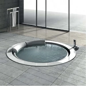 Круглая ванна встроенная Bolla 190 см с гидро и аэромассажем
