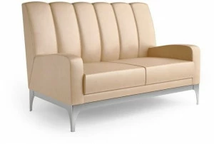 Caroti 2-х местный кожаный диван в современном стиле Concept Art.142 - quartz
