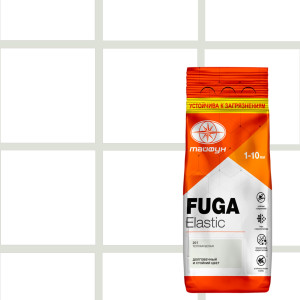 Затирка цементная Fuga Elastic №201 цвет теплый белый 2 кг ТАЙФУН