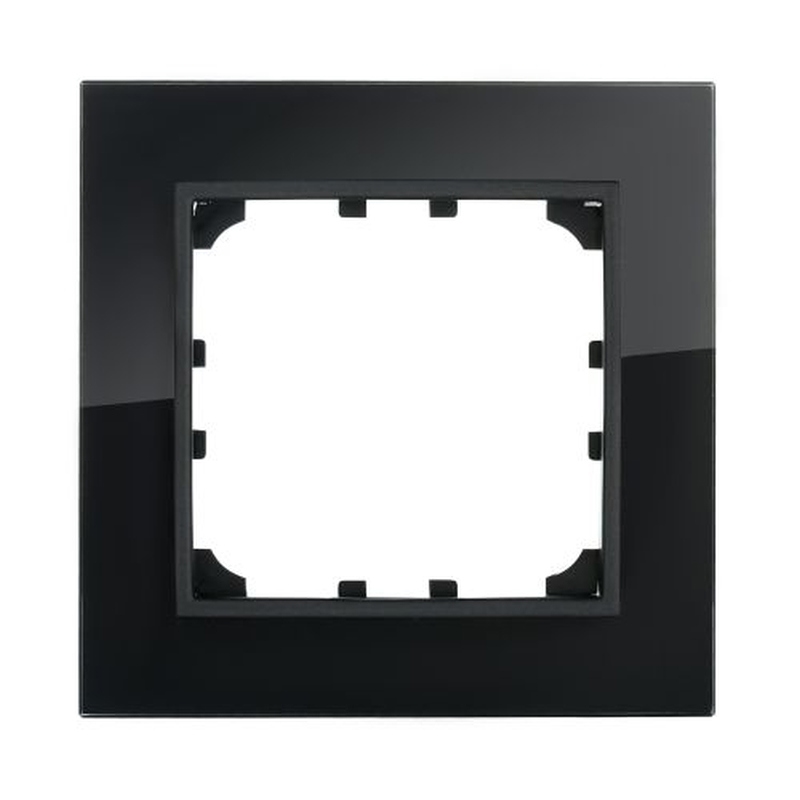90240433 Рамка для розеток и выключателей 1 пост цвет черный LK60 STLM-0145958 LK STUDIO