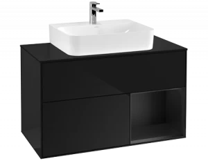 Villeroy&Boch Тумба под раковину Прямоугольная версия F122PDPH Finion Glossy Black Lacquer