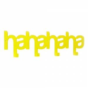 Вешалка "HAHAHA" желтый BONESSI ДИЗАЙНЕРСКИЕ 049427 Желтый