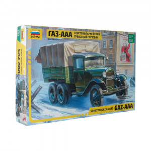 3547 Модель сборная Советский армейский трехосный грузовик (ГАЗ-ААА) 1/35 ZVEZDA