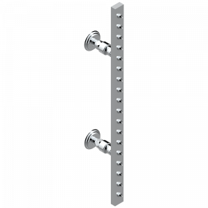 U4F-900 Планка гидромассажная поворотная встраиваемая в стену 600 мм (прямоугольная) с 18 форсунками с защитой от жёсткой воды Thg-paris Duomo с хрусталём Хром
