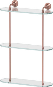 STI 617 Полка 3-х ярусная 40 cm 3SC STILMAR ANTIQUE COPPER