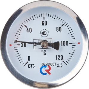 85258321 Термометр осевой Росма БТ-31.211 120С Дк63 1/2" шток 46 мм 00000002409 STLM-0060469 Santreyd