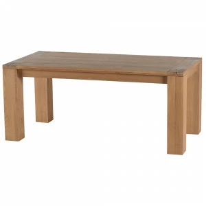 Обеденный стол деревянный с широкими ножками дуб 260 см Woody VAVI WOODY 132620 Дуб сонома;бежевый