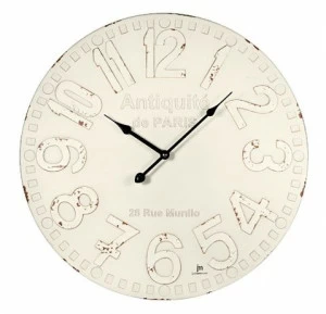 Часы кварцевые с рельефным циферблатом 50 см бежевые Lowell LOWELL  00-3873043 Бежевый