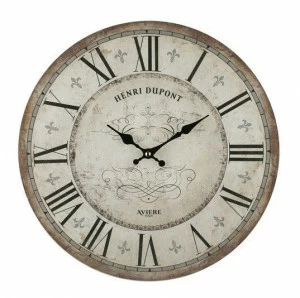Часы настенные деревянные 35 см бежевые с серым Aviere AVIERE  00-3872816 Бежевый;серый