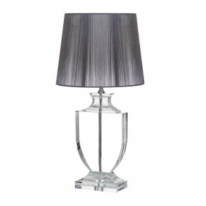 Лампа настольная Nino X79705 GARDA DECOR ВАЗА 033815 Прозрачный;серый