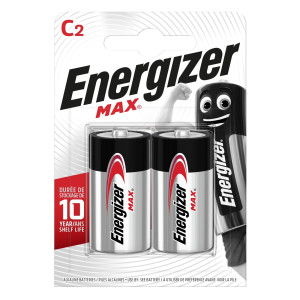 Батарейка алкалиновая Max C/LR14, 2 шт. ENERGIZER