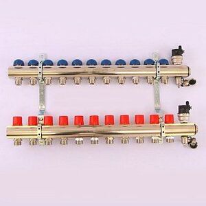 Колл. группа EMMETI TOPWAY 1"x3/4" ЕК 11 выходов с термостатическими вентилями