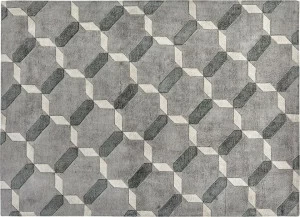 Italy Dream Design Прямоугольный шелковый коврик с геометрическими мотивами