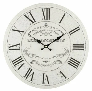 Часы настенные деревянные 35 см серые с черным Aviere AVIERE  00-3872818 Серый;черный