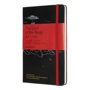 Блокнот Moleskine LORD OF THE RINGS Mt. Doom Large 130х210мм 240стр. линейка твердая обложка черный