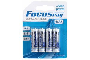 17541810 Батарейки ULTRA ALKALINE LR6 BL4 622456 Focusray