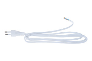 15590819 Белый сетевой кабель с плоской вилкой S-LRB, 9348 Volsten
