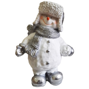Фигура "Снеговик в шапке и шарфе" h53 м