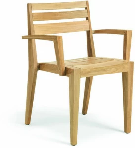 Ethimo Садовый стул из тика с подлокотниками Ribot Rbpdim010