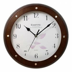 Часы настенные темно-коричневые Castita B CASTITA  00-3967006 Коричневый