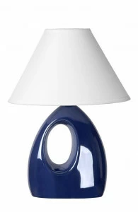 Настольная лампа Lucide Hoal 14558/81/35 LUCIDE ВАЗА 080225 Белый;синий