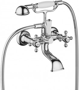 25023360-00 Смеситель для ванны для настенного монтажа с ручным душевым гарнитуром - хром Dornbracht Madison
