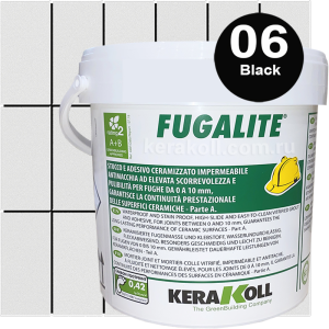 90813195 Затирка эпоксидная Fugalite Цвет 06 Black 3 кг STLM-0394016 KERAKOLL