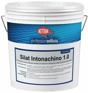 ATTIVA Акрилово-силоксановое покрытие с защитой от водорослей с эффектом гипса Smalti e pitture
