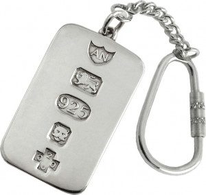 94525 Ari D. Norman Брелок для ключей (пластина) с цепочкой Серебро 925