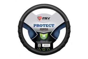 17869375 Оплётка на руль PROTECT черный, M 130501 PSV