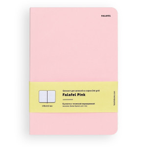 446597 Блокнот для записей "Pink" A5, 128 стр., в точку Falafel books