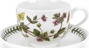10573840 Portmeirion Чашка чайная с блюдцем Portmeirion Ботанический сад.Анагаллис 200мл, фарфор Фарфор