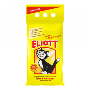 ПР0051929 Наполнитель для кошачьего туалета Clumping комкующийся 2,5кг ELIOTT