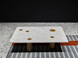 Antonio Lupi Design Прямоугольный журнальный столик из каррарского мрамора