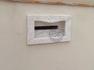 GH LAZZERINI Встраиваемый почтовый ящик из натурального камня