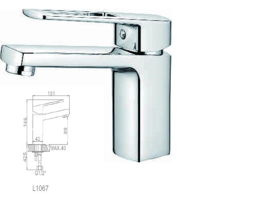 93818296 Смеситель для раковины L1067 STLM-0575905 LEDEME