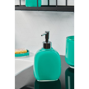 Дозатор для жидкого мыла цвет зелёный/бирюзовый VIDAGE BRILLIANTE