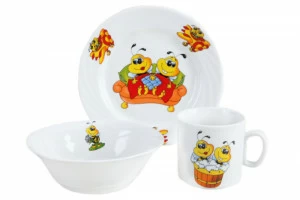 Набор посуды Bees КОРАЛЛ KIDS 029653 Белый