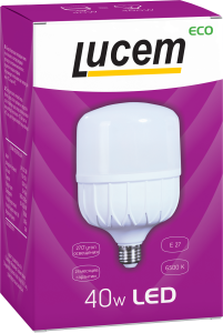 90644360 Лампа светодиодная LM-LCB FLLCB402765L E27 220 В 40 Вт цилиндр матовая 3200 Лм нейтральный белый свет STLM-0321370 LUCEM