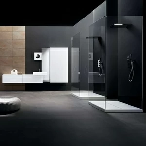 Комбинация ванной комнаты KU 51 в отделке K39 Bianco ceramicato / L58 Bianco lucido MILLDUE KUBIK