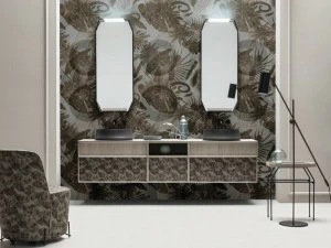 Cerasa Модульная тумба для ванной комнаты с двойной раковиной Des