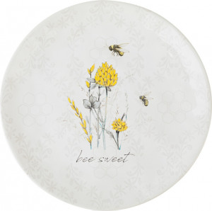 10672173 Certified International Тарелка закусочная Certified Int. Пчелки. Bee sweet 21см, керамика Керамика