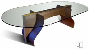 Gonzalo De Salas Овальный стеклянный стол