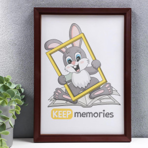 90335309 Рамка 3935886, 21х30 см, пластик, цвет коричневый Keep memories STLM-0189549 KEEP MEMORIES