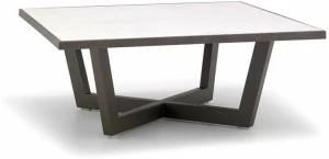 Andreu World Квадратный стальной журнальный столик с керамической столешницей Terra Me4693