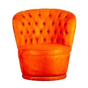 Кресло мягкое круглое оранжевое PUCCINI UNICO ДИЗАЙНЕРСКИЕ 248963 Оранжевый