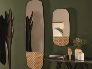 Tonin Casa Прямоугольное деревянное настенное зеркало  T6465