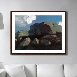 Картина: Landscape with Rocks, near Royan, 1875г. КАРТИНЫ В КВАРТИРУ  264114 Разноцветный