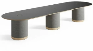 Glimakra of Sweden Звукопоглощающий овальный стол для совещаний с кабельной разводкой Woofer